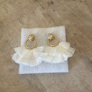 Rachel Zoe collection feather earrings. New.